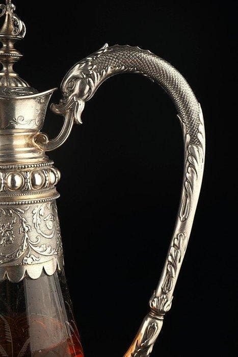 Wilhelm Binder - Karaf - .800 zilver, Antiquités & Art, Art | Objets design