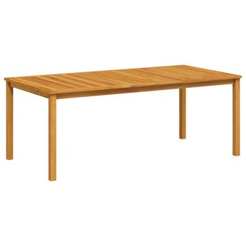 vidaXL Tuintafel 200x100x74 cm massief acaciahout, Tuin en Terras, Verzenden, Nieuw