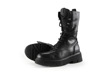 VIA VAI Veterboots in maat 38 Zwart, Kleding | Dames, Schoenen, Verzenden, Zwart, Overige typen, Zo goed als nieuw