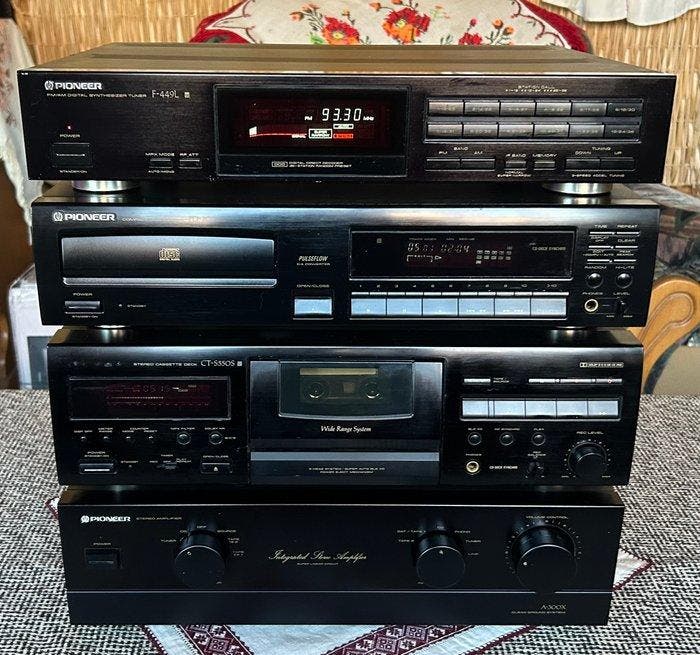 Pioneer - F-449L / PD-203 / CT-S550S / A-300X Stereoset -, Audio, Tv en Foto, Radio's