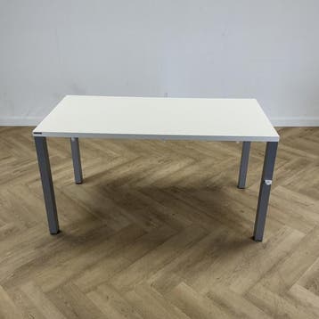 Wiesner-Hager kantinetafel 75x140x70 cm, wit - grijs, Bureau