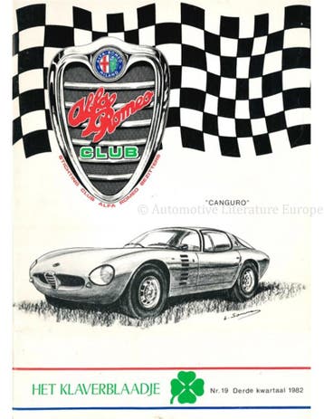 1982 ALFA ROMEO CLUB HET KLAVERBLAADJE 19 NEDERLANDS, Nieuw