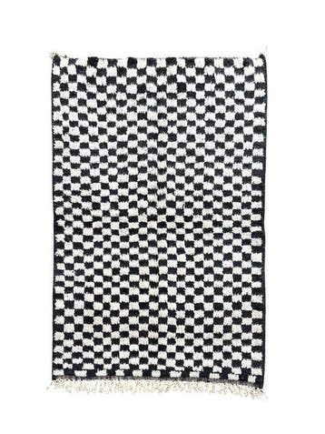 Zwart-wit Marokkaans Berber tapijt - Vloerkleed - 270 cm -