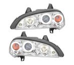 Phares Pour Opel Tigra 95-03 Angel Eyes Ccfl Fond Chromé, Verzenden