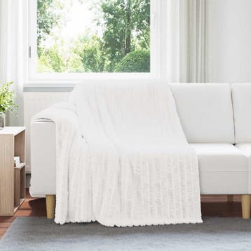 vidaXL Dekentjes 6 st Wit 200 x 150 cm 4.75 kg Fleece, Verzenden, Nieuw