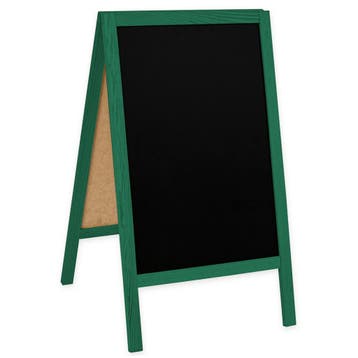 Krijtstoepbord | CLASSIC | Hout | Groen | 510x450x850(h)mm, Verzenden