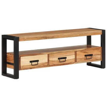vidaXL Tv-meubel 120x30x45 cm massief acaciahout, Verzenden