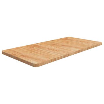 vidaXL Wastafelblad 100x50x2,5cm behandeld massief hout, Verzenden