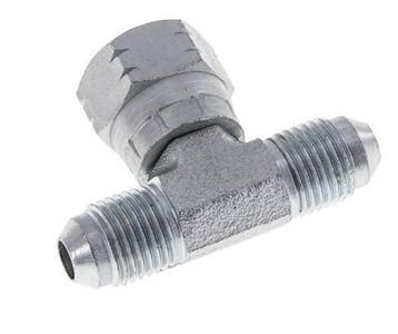 Raccord En T JIC UNF 1/2-20 Mâle X Femelle Acier 350bar, Verzenden