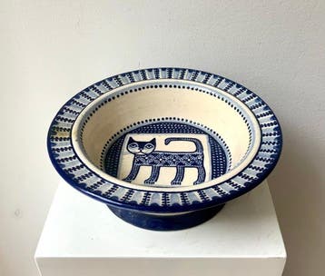 Hans Meyer - Hans Meyer - Schotel - Keramiek - Grote kom, Antiek en Kunst