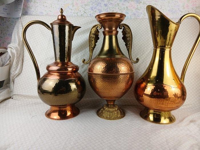 Vaas - Koper, Antiquités & Art, Curiosités & Brocante