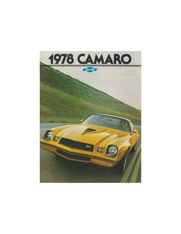 1978 CHEVROLET CAMARO BROCHURE ENGELS, Ophalen of Verzenden