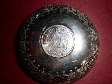 kom - Zilver - Midden-Oosten - Qajar dynastie (1796–1925), Antiek en Kunst