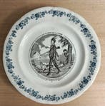 Longwy - Serveerschaal (12) - Les plaisirs de la chasse -