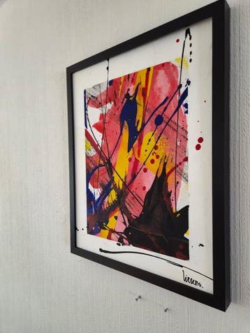 Liesens - Perfect colored (Handpainted on white canvas met, Antiek en Kunst, Kunst | Schilderijen | Modern