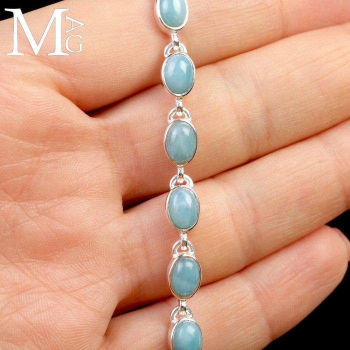 Tennisarmbanden met natuurlijke edelstenen Sterling zilveren, Verzamelen, Mineralen en Fossielen