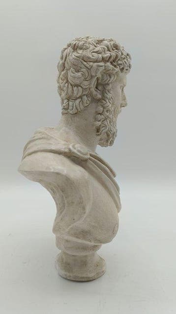 Sculpture, Busto di Lucio Vero - 32 cm - poussière de marbre