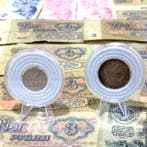 Wereld. Collection of coins and banknotes and more (Zonder