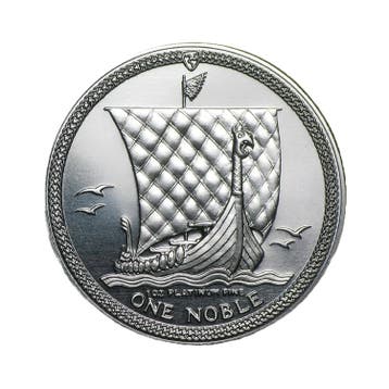 1 troy ounce platina Noble munt, Postzegels en Munten