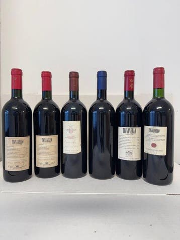 1980 x2, 1986, 1996 Marchesi Antinori Tignanello, 1999, Nieuw
