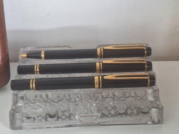 Waterman - Man 100 laque noir ( stylo à plume , roller et