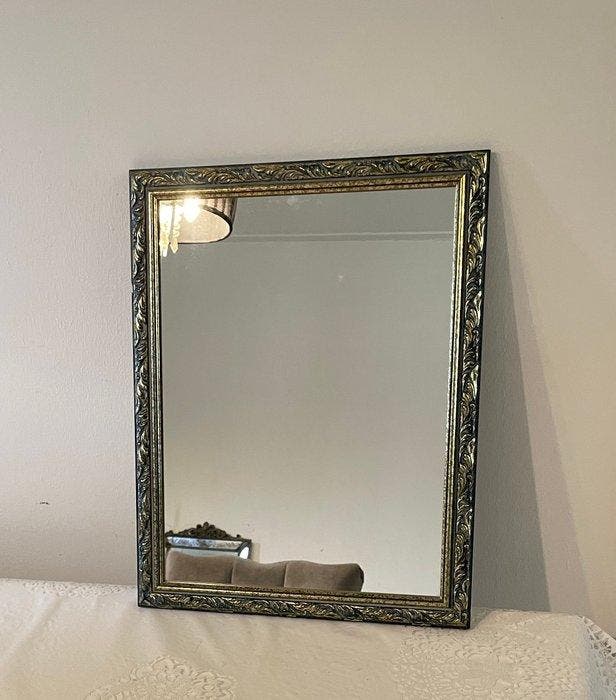 Spiegel - Glas, Hout, Antiquités & Art, Curiosités & Brocante