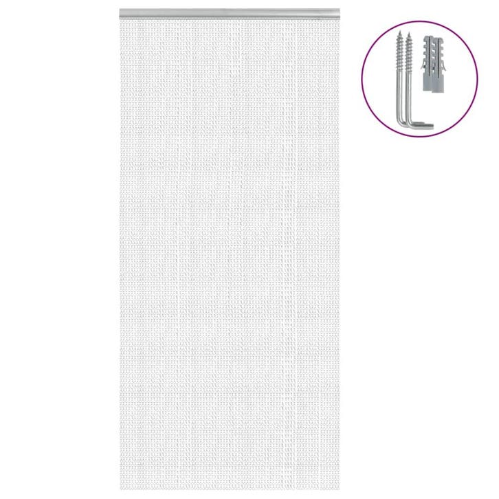 vidaXL Vliegengordijn kettingen 100x212 cm aluminium, Doe-het-zelf en Bouw, Deuren en Vliegenramen, Nieuw, Verzenden