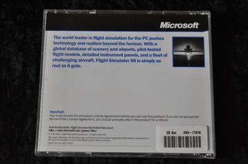 Microsoft Flight Simulator Windows 95 PC Game Jewel Case, Verzenden