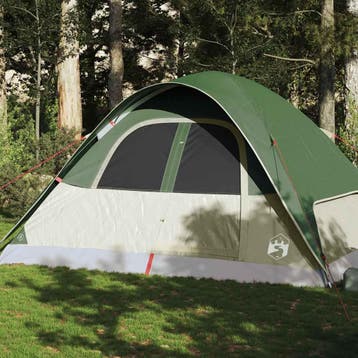 vidaXL Koepeltent 6-persoons waterdicht groen, Verzenden