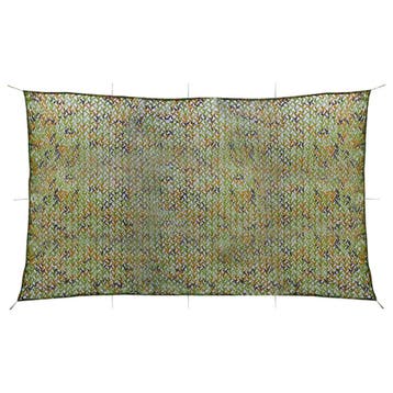 vidaXL Camouflagenet met opbergtas 2x7 m groen, Verzenden, Nieuw