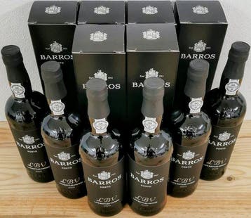2019 Barros - Late Bottled Vintage Port - Douro - 6 Flessen, Verzamelen, Nieuw