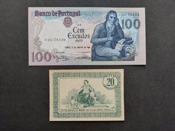 Portugal en koloniën. - 23 Banknotes - various dates (Zonder