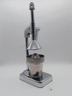 Sapcentrifuge - Verchroomd, Staal - Citruspers met hefboom, Antiek en Kunst