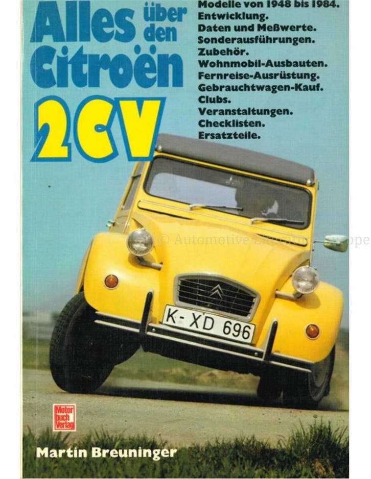 ALLES ÜBER DEN CITROËN 2 CV, Livres, Autos | Livres