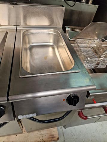 Mareno 2 pans gasfriteuse en Au bain marie 2x 15L, Ophalen of Verzenden, Nieuw in verpakking