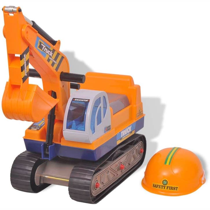 vidaXL Meerij Graafmachine Kunststof Geel, Kinderen en Baby's, Speelgoed | Buiten | Los speelgoed, Nieuw, Verzenden