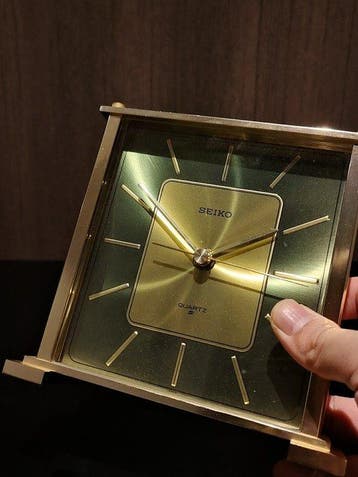 Klok - Seiko - Metaal, Messing - 1990-2000 - Bureauklok, Antiek en Kunst