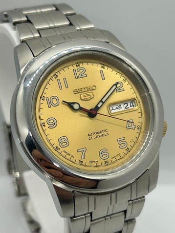 Seiko - Seiko 5 Automatic Day-Date - Zonder minimumprijs -