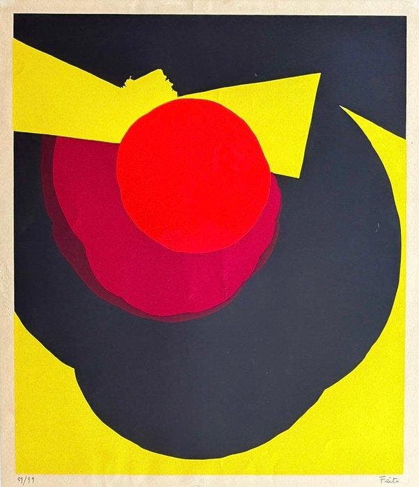Luis Feito (1929) - CÍRCULO X, Antiek en Kunst, Antiek | Overige Antiek
