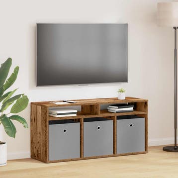 vidaXL Laagkast met lade Oudhout 102 x 32 x 48,5 cm, Huis en Inrichting, Verzenden, Nieuw