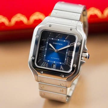 Cartier - Santos de Cartier Blue Dial - WSSA0071 - Heren -, Nieuw