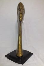 sculptuur, Hoofd. - 28 cm - Brons