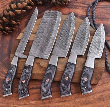 Keukenmes - Chefs knife - Pakka wood en handgemaakt