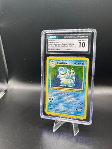 Pokémon - 1 Graded card - Tortank 003/034 Classic Collection
