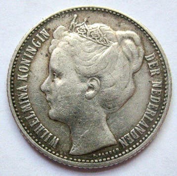 Nederland. Wilhelmina. 1/2 Gulden 1906 - Schaars jaartal