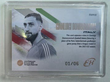 2021/22 Futera Futera Gianluigi Donnarumma Memorabilia