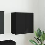 vidaXL TV Wandkast Wandgemonteerd Zwart 59,5 x 31 x 60 cm, Huis en Inrichting, Verzenden, Nieuw