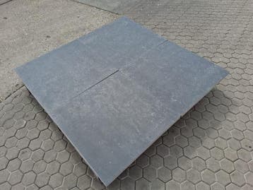 Veiling - 83,79 M2 Keramische Tegel Belgian Black 70x70x3,2, Tuin en Terras, Nieuw