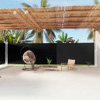 vidaXL Windscherm uittrekbaar 200x1200 cm zwart, Verzenden, Nieuw