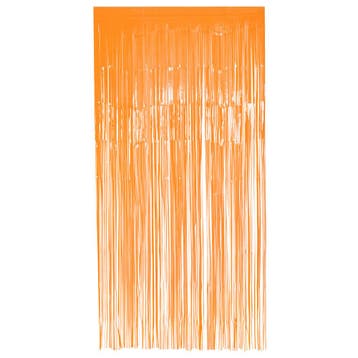 Neon Oranje Deurgordijn 2m, Verzenden, Nieuw